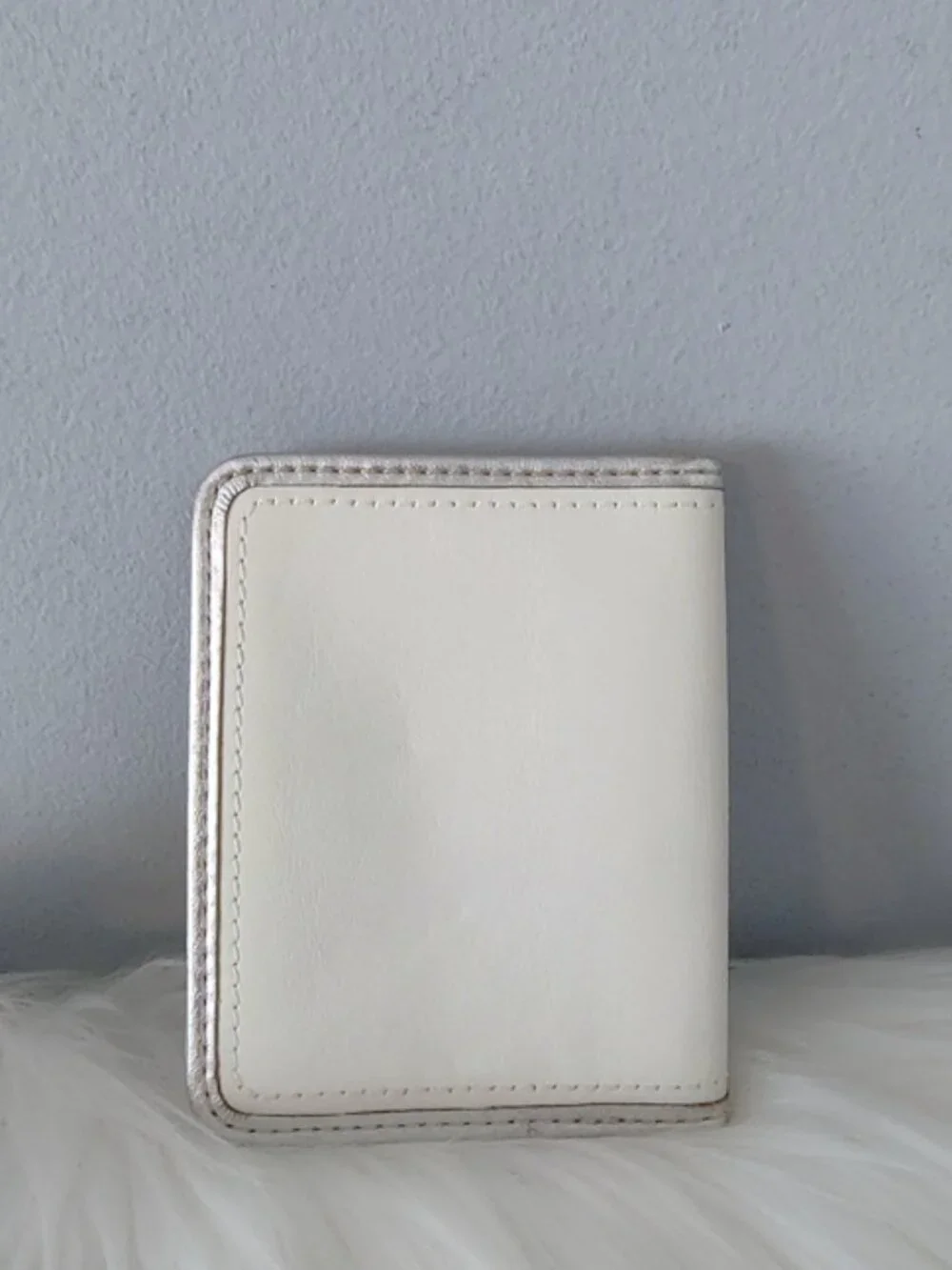 Coach vintage mini photo ID case leather / pocket picture frame wallet EUC